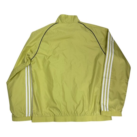 ADIDAS Vintage Y2K 2000s Neon Lightweight Windbreaker Jacket Womens Medium - Picture 2 of 5
